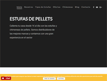 Tablet Screenshot of estufas-de-pellets.com